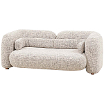 Дизайнерский двухместный диван с мягкими спинкой и подлокотниками бежевый Madelaine Sofa Beige варинант исполнения - 3 | Loft Concept в Самаре