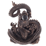Декоративная статуэтка Дракон Fuzanglong Dragon Dark Bronze Statuette варинант исполнения - 2 | Loft Concept в Самаре