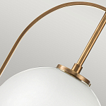 Подвесной светильник с белым плафоном в форме шара в арочной подвеске Hinkley варинант исполнения - 17 | Loft Concept в Самаре