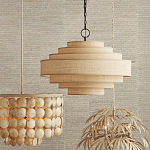 Люстра с каскадом из круглых декоративных элементов Texture Discs варинант исполнения - 4 | Loft Concept в Самаре