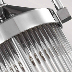 Подвесной светильник цвета хром с рифленым стеклянным цилиндрическим плафоном в современном стиле Feiss варинант исполнения - 5 | Loft Concept в Самаре