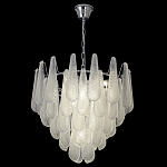 Люстра с подвесками из рифленного стекла в форме капель Textured Glass Chandelier варинант исполнения - 16 | Loft Concept в Самаре