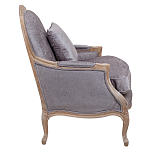 Кресло Ava Classical Armchair brown and grey velour варинант исполнения - 2 | Loft Concept в Самаре