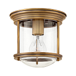 Потолочный светильник для ванных комнат с цилиндрическим стеклянным плафоном и одной лампой Hinkley варинант исполнения - 5 | Loft Concept в Самаре