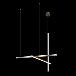 Люстра с 3-мя  пересекающимися цилиндрическими плафонами на тонких тросах Trumpet tube варинант исполнения - 3 | Loft Concept в Самаре