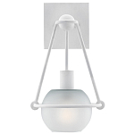 Бра белое с матовым стеклянным плафоном в форме шара White Lighthouse варинант исполнения - 2 | Loft Concept в Самаре