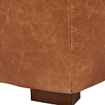 Кожаное модульное кресло коричневое без подлокотников с подушкой Coul Leather Modular Armchair варинант исполнения - 5 | Loft Concept в Самаре