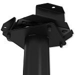 Барный стул вращающийся со спинкой и подлокотниками Douglas Rhombus Черный Велюр варинант исполнения - 7 | Loft Concept в Самаре