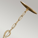 Люстра дизайнерская золотого цвета с 6-ю лампами на изогнутых рожках с текстурной поверхностью Hinkley варинант исполнения - 3 | Loft Concept в Самаре