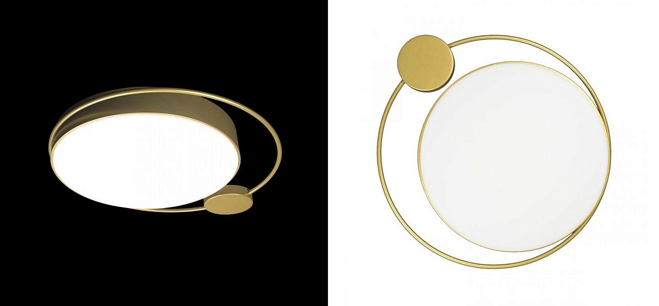 Потолочный светильник Gold Saturn One satellites D 50 Потолочный светильник Gold Saturn One satellites D 50 - Loft-Concept в Самаре