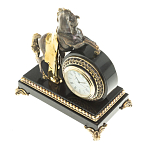 Часы настольные бронзовые с декором в виде коня Horse Stone Clock варинант исполнения - 6 | Loft Concept в Самаре