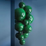 Люстра Grape Balls Зеленое стекло  варинант исполнения - 2 | Loft Concept в Самаре