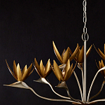 Люстра с плафонами в виде цветов Golden Bird of Paradise варинант исполнения - 6 | Loft Concept в Самаре