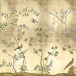 Обои ручная роспись Badminton Deep Rich Gold gilded paper варинант исполнения - 1 | Loft Concept в Самаре