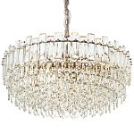 Круглая многоярусная люстра с хрустальным декором Cascade Waterfall Chandelier 18 варинант исполнения - 1 | Loft Concept в Самаре