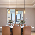 Подвесной светильник светодиодный с цилиндрическим плафоном Stone Helios варинант исполнения - 1 | Loft Concept в Самаре