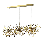 Люстра подвесная из трех частей с металлическими круглыми элементами Terzani Argent варинант исполнения - 2 | Loft Concept в Самаре