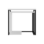 Комплект из 2-х приставных столов белого цвета из дерева ZIGOSH WHITE варинант исполнения - 1 | Loft Concept в Самаре