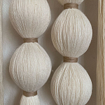 Панно на стену из хлопковых нитей White Morse Wall Hanging  варинант исполнения - 3 | Loft Concept в Самаре