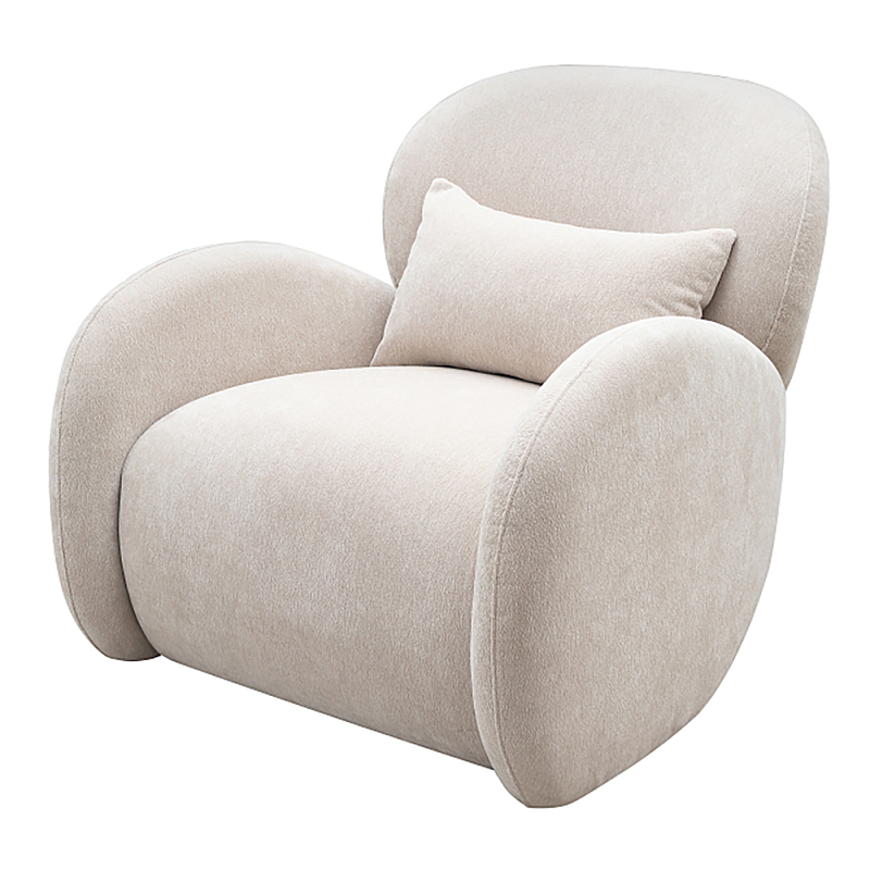 Кресло Rafael Accent Chair Молочный Черный в Самаре | Loft Concept 