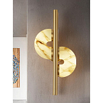 Бра  с фигурным мраморным рассеивателем Spiral of Warm Light варинант исполнения - 6 | Loft Concept в Самаре