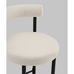 Стул полубарный Floreo букле молочный варинант исполнения - 2 | Loft Concept в Самаре