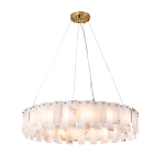 Люстра круглая декорированная натуральным камнем Stone Interior Accent варинант исполнения - 2 | Loft Concept в Самаре