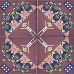 Плитка дизайнерская с узором Мангалоры варинант исполнения - 3 | Loft Concept в Самаре