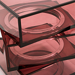 Стол журнальный в форме кубов Acrylic Furniture Lumina Crimson Clarity варинант исполнения - 4 | Loft Concept в Самаре