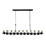 Люстра овальная с круглыми светодиодными источниками света Maxine Light варинант исполнения - 10 | Loft Concept в Самаре