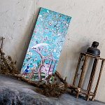 Постер на холсте в стиле шинуазри с изображением сада Chinoiserie Gazebo in the Imperial Garden Poster варинант исполнения - 2 | Loft Concept в Самаре