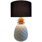 Настольная лампа с абажуром и декором в виде ананас Pineapple Black Lampshade варинант исполнения - 1 | Loft Concept в Самаре