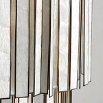 Потолочный светильник с подвесами из перламутра Unique Shine Effect варинант исполнения - 3 | Loft Concept в Самаре