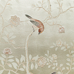 Обои ручная роспись Temple Newsam White Gold gilded silk варинант исполнения - 6 | Loft Concept в Самаре