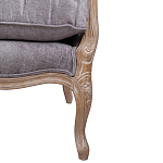 Кресло Ava Classical Armchair brown and grey velour варинант исполнения - 6 | Loft Concept в Самаре