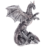 Декоративная статуэтка Дракон Silver Dragon Treasure Keeper Statuette варинант исполнения - 1 | Loft Concept в Самаре
