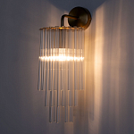 Бра с круглым основанием и длинными прозрачныи стеклянными трубками Nembus варинант исполнения - 2 | Loft Concept в Самаре