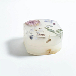 Шкатулка из эпоксидной смолы с цветами белая Epoxy Resin Square Box White варинант исполнения - 5 | Loft Concept в Самаре