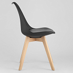 Стул с основой из пластика и мягким сиденьем Arvika Black варинант исполнения - 3 | Loft Concept в Самаре