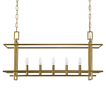 Подвесной светильник прямоугольный 5-ти ламповый Linear Kitchen Light варинант исполнения - 2 | Loft Concept в Самаре