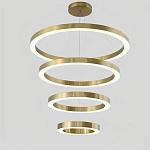 Люстра Light Ring Vertical Латунь варинант исполнения - 1 | Loft Concept в Самаре