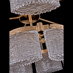 Люстра двухъярусная с текстурными овальными абажурами Splendor Palace Style варинант исполнения - 4 | Loft Concept в Самаре