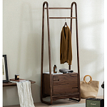 Вешалка деревянная с 2- мя ящиками Moon Walnut Furniture варинант исполнения - 2 | Loft Concept в Самаре