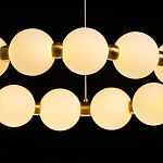Люстра круглая с матовыми белыми шарами PEARLS Suspension варинант исполнения - 7 | Loft Concept в Самаре
