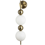 Бра с плафонами шарами из акрила и металла Crystal Globule Spheres Wall Lamp варинант исполнения - 1 | Loft Concept в Самаре