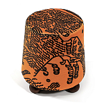 Пуф Wakonda Terracotta Tiger Mountain с Круглыми ножками  варинант исполнения - 2 | Loft Concept в Самаре
