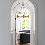  Люстра с 5-ю цилиндрическими плафонами из стекла с пузырьками Hinkley варинант исполнения - 9 | Loft Concept в Самаре