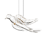 Подвесной светильник с прозрачной стеклянной птичкой Serip Voa варинант исполнения - 6 | Loft Concept в Самаре