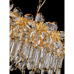 Люстра с декоративными элементами в виде крупных хрустальных цветов Palace Gardens варинант исполнения - 3 | Loft Concept в Самаре