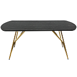 Обеденный стол на металлических ножках Ward Brass Dining Table варинант исполнения - 2 | Loft Concept в Самаре